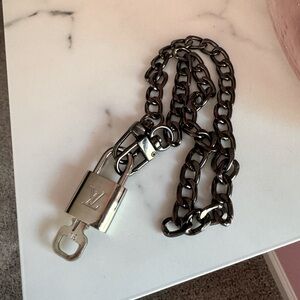 🔐 LV Silver Padlock and Key 🔐